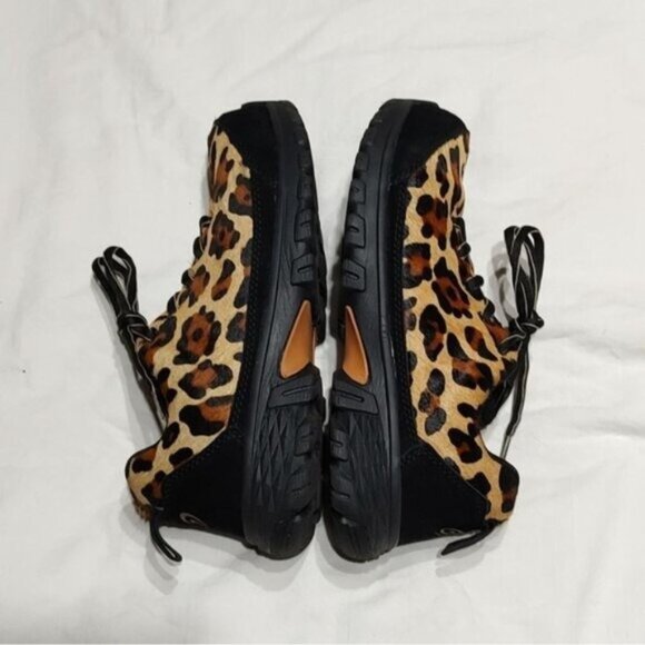 Nautilus Leopard Spark Oxford Calf Hair Carbon Safety Toe Work Shoes US 5.5 - Picture 6 of 10